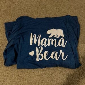 Mama bear long sleeve with hood